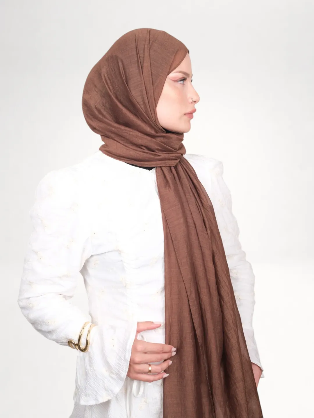 Harem Scarf Allya Şal Kahve