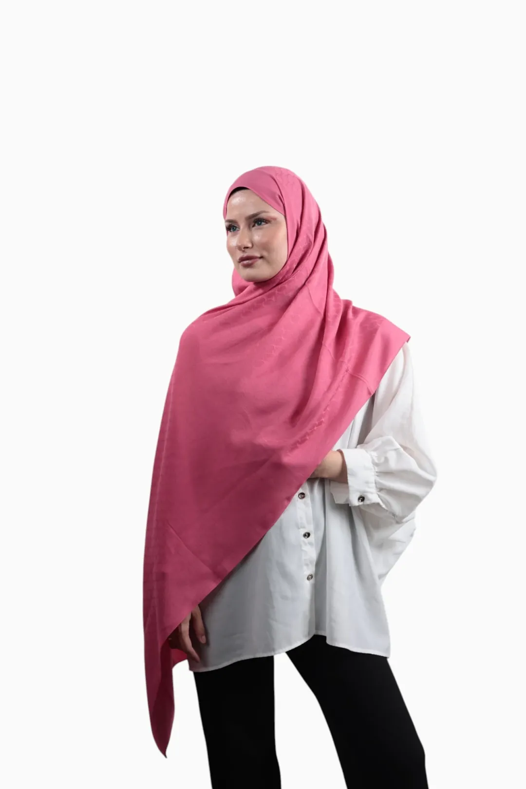 Armine Bambu Cotton Şal Gül Pembe