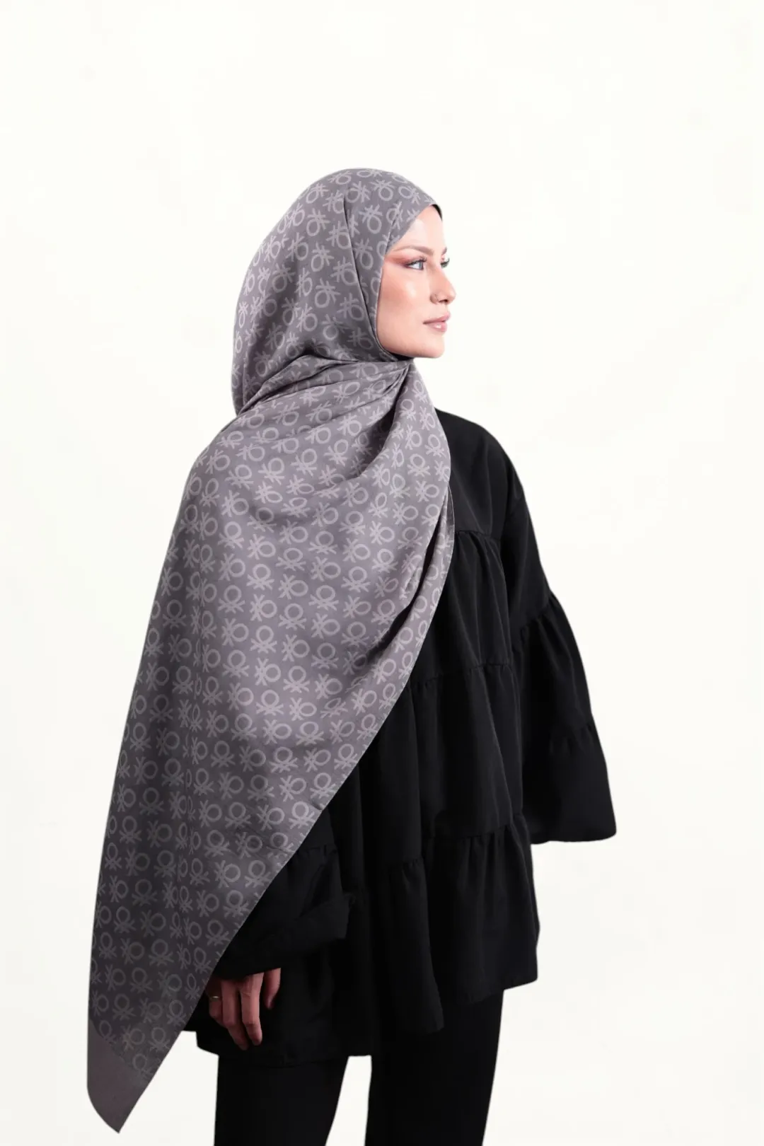 Benetton Elegante Şal Uno K-Gri