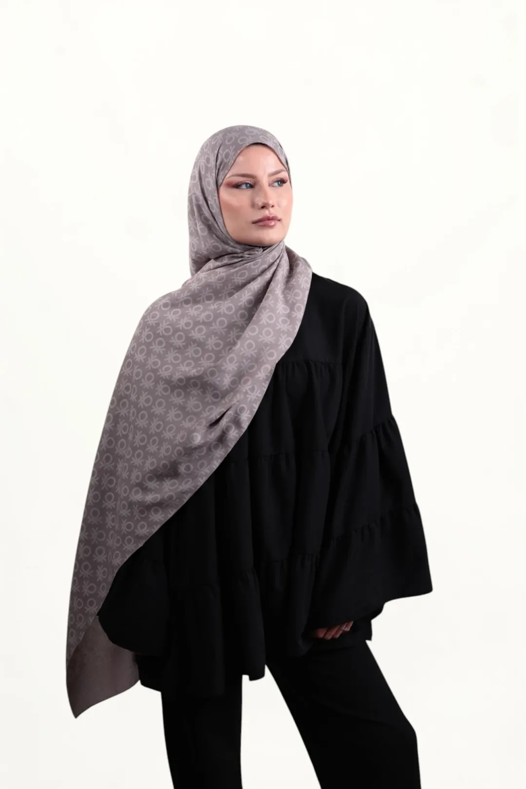 Benetton Elegante Şal Uno Açık Vizon