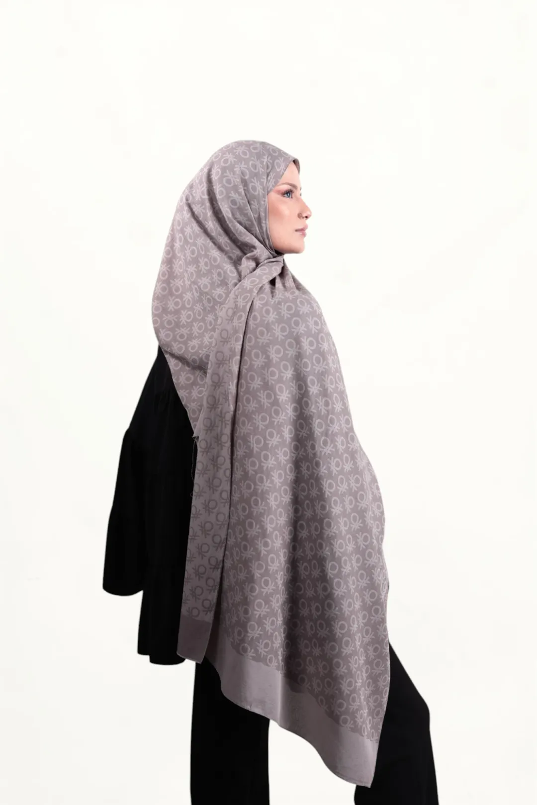 Benetton Elegante Şal Uno Açık Vizon