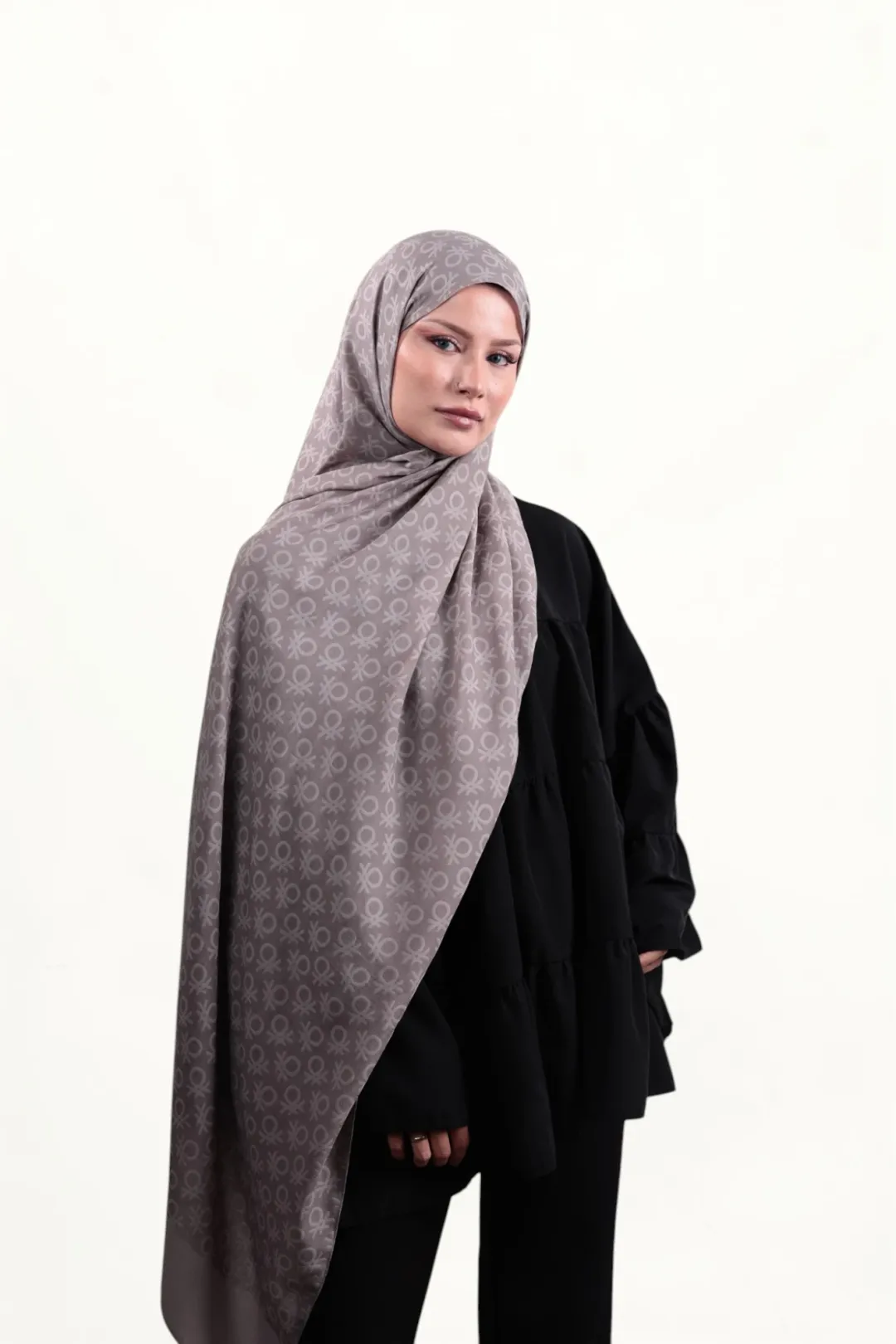 Benetton Elegante Şal Uno Açık Vizon