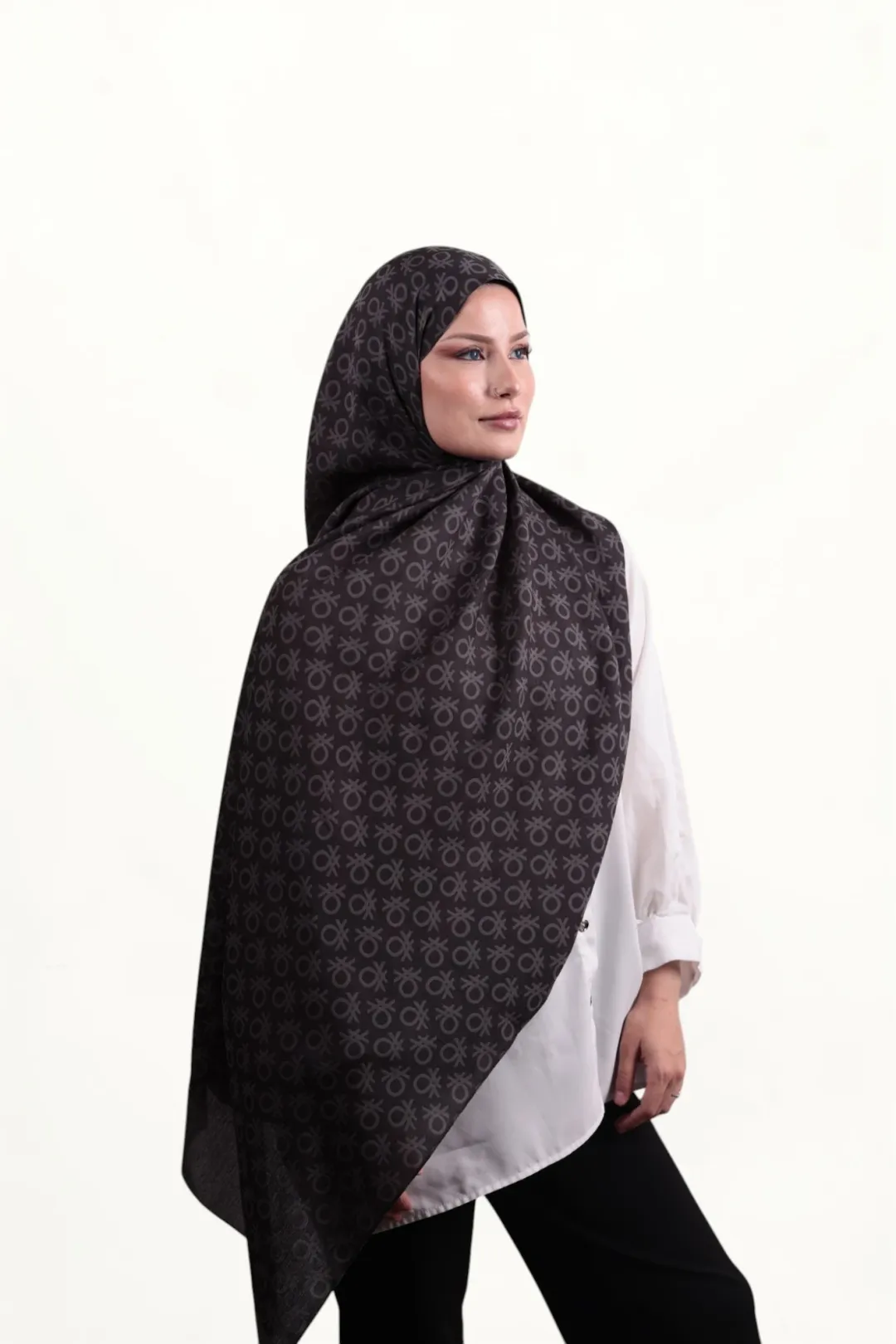 Benetton Elegante Şal Uno Mocha