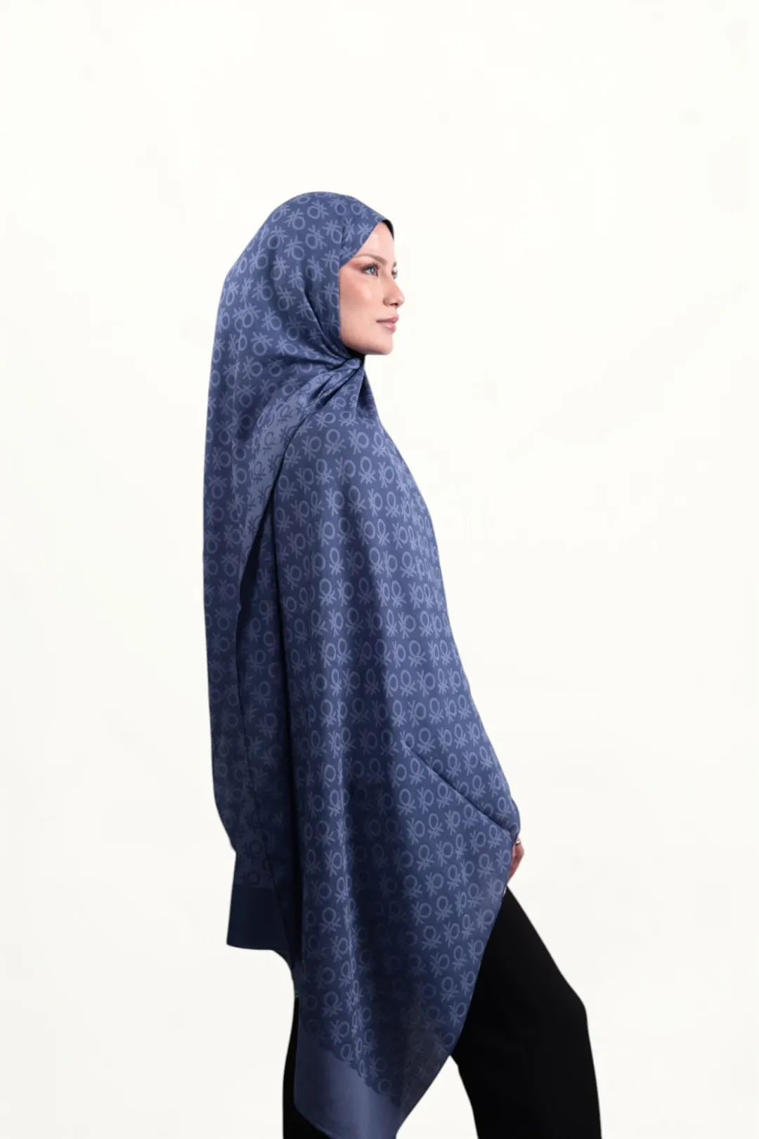 Benetton Elegante Şal Uno İndigo