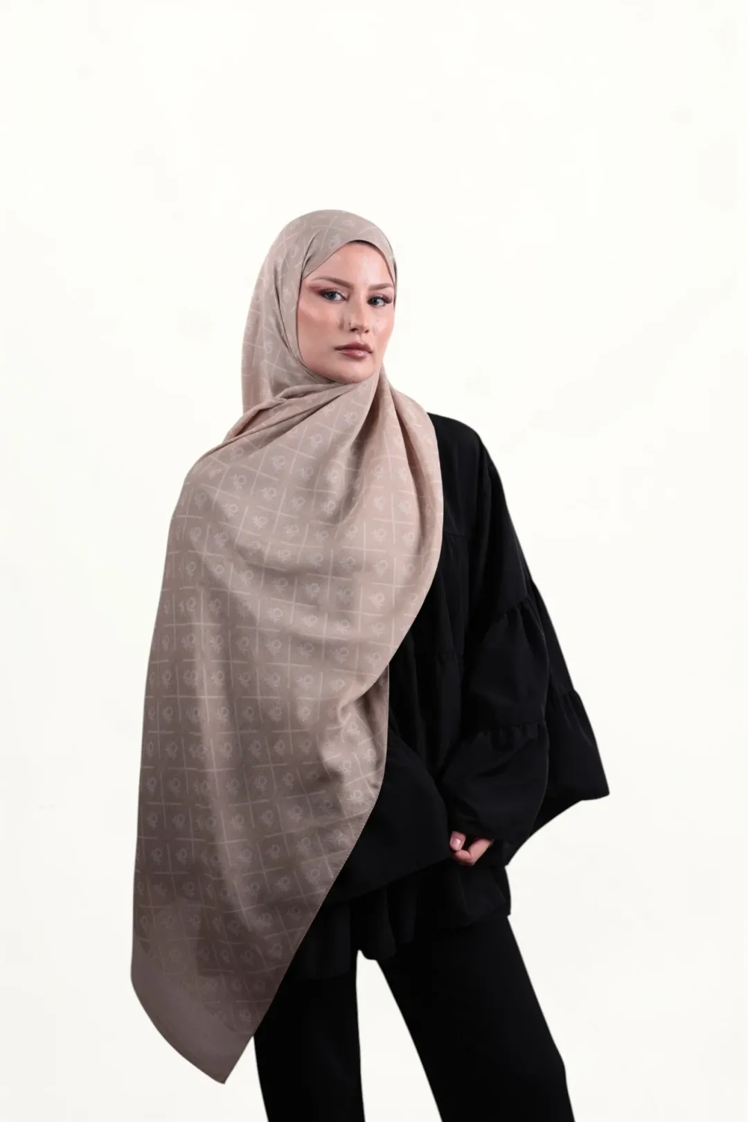 Benetton Elegante Dos Şal Vizon