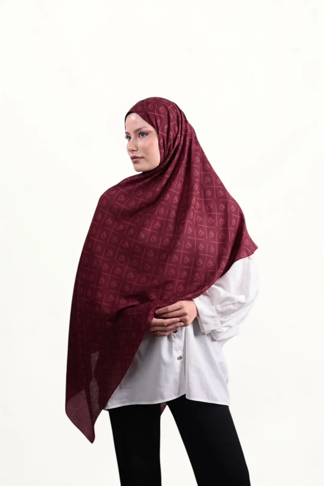 Benetton Elegante Dos Şal Bordo