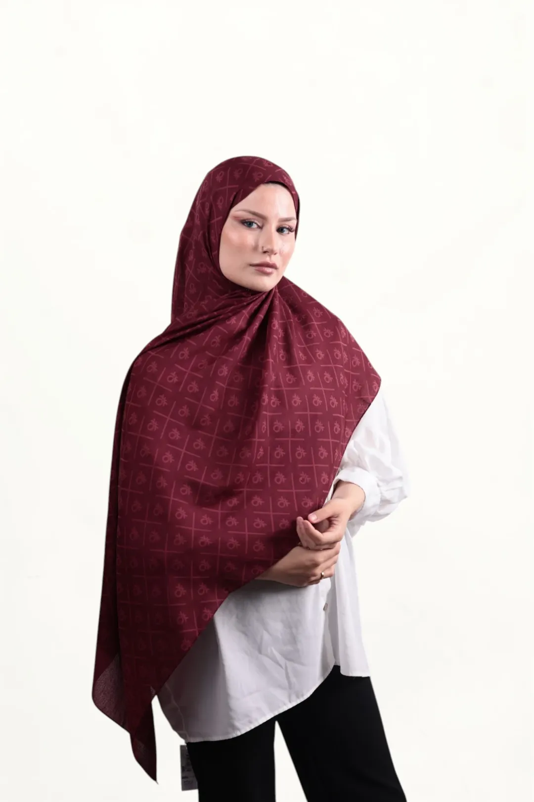 Benetton Elegante Dos Şal Bordo