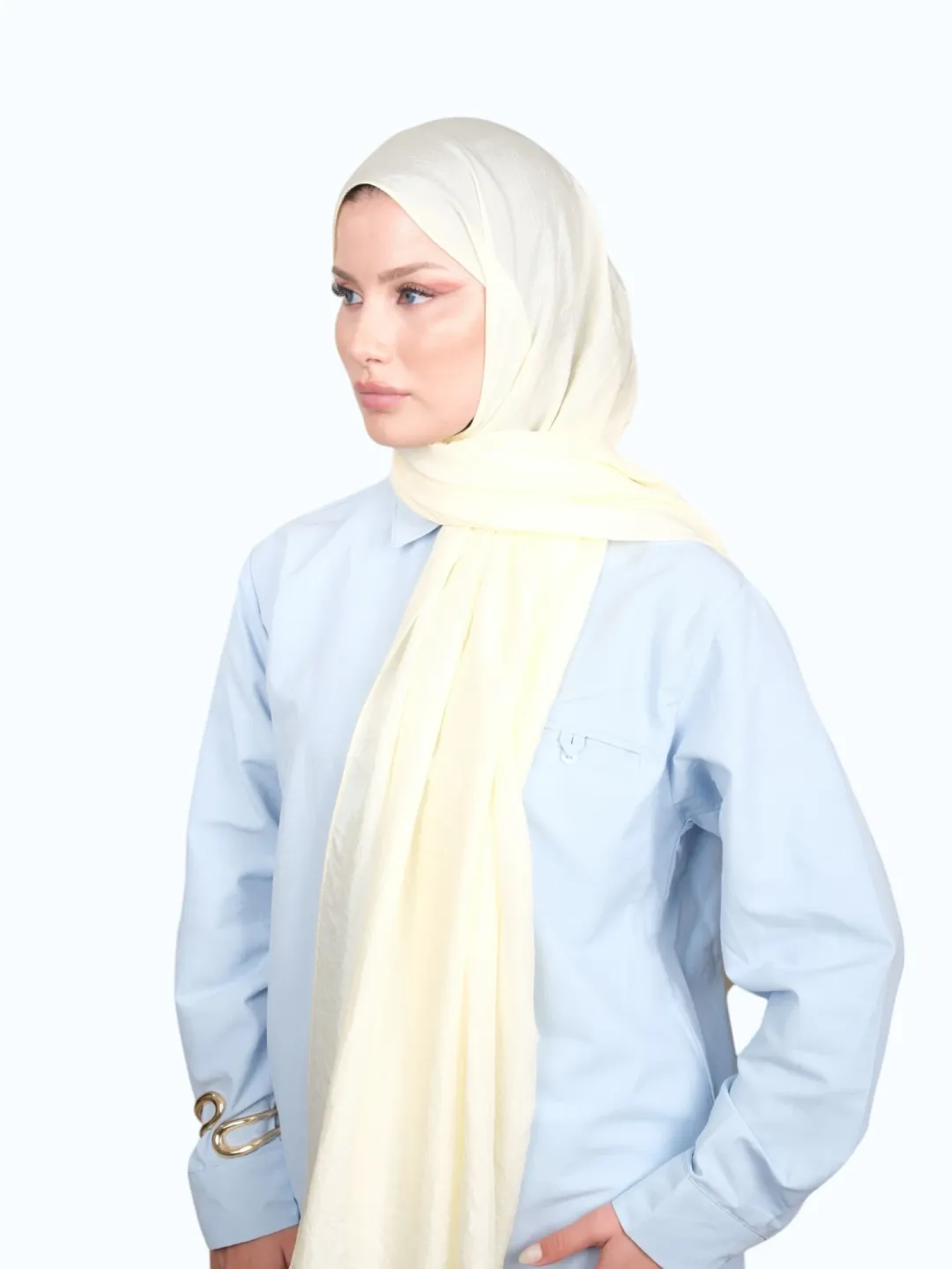 Harem Scarf Brisa Vual Şal Tereyağ Sarı