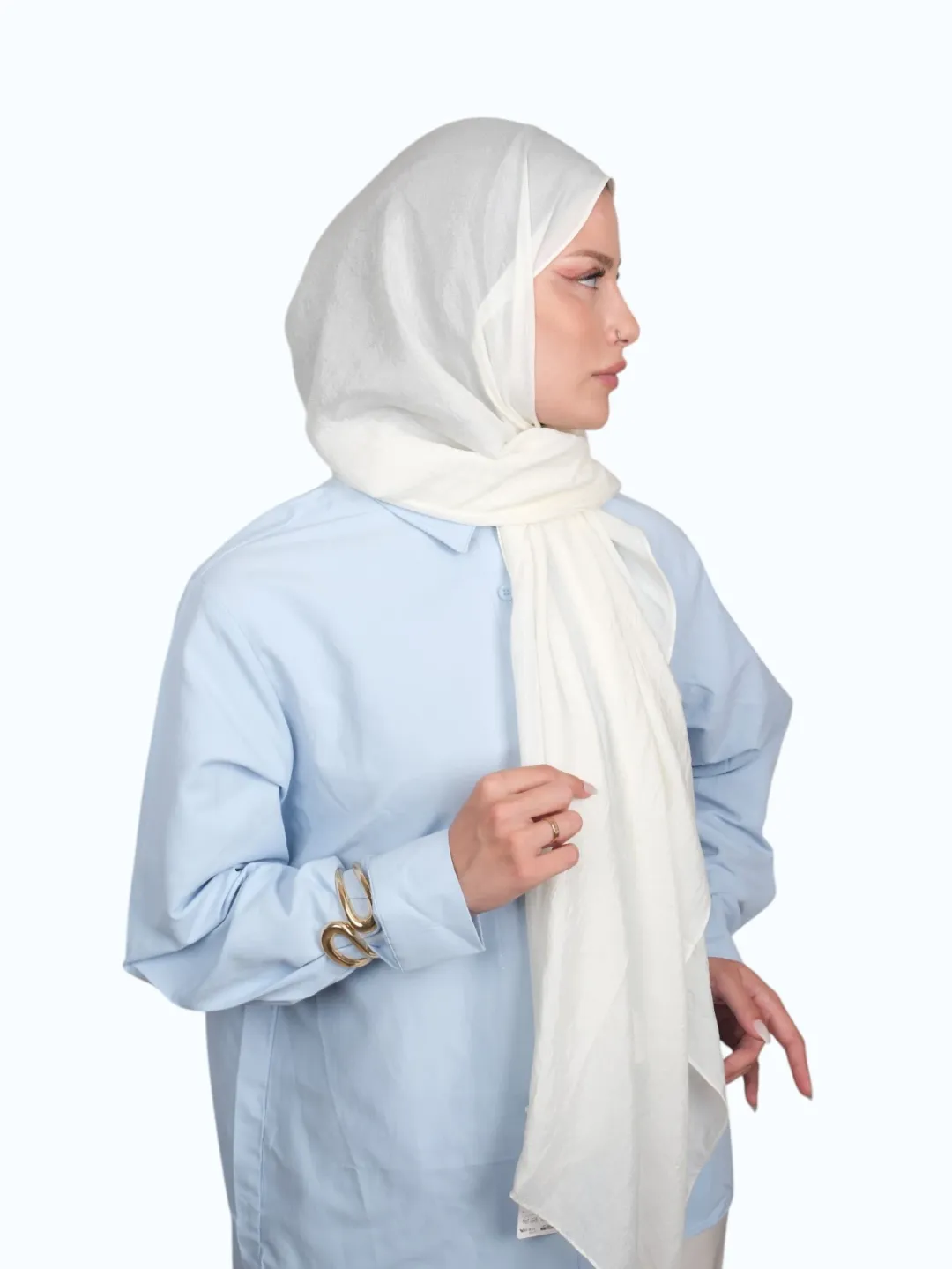 Harem Scarf Brisa Vual Şal Ekru