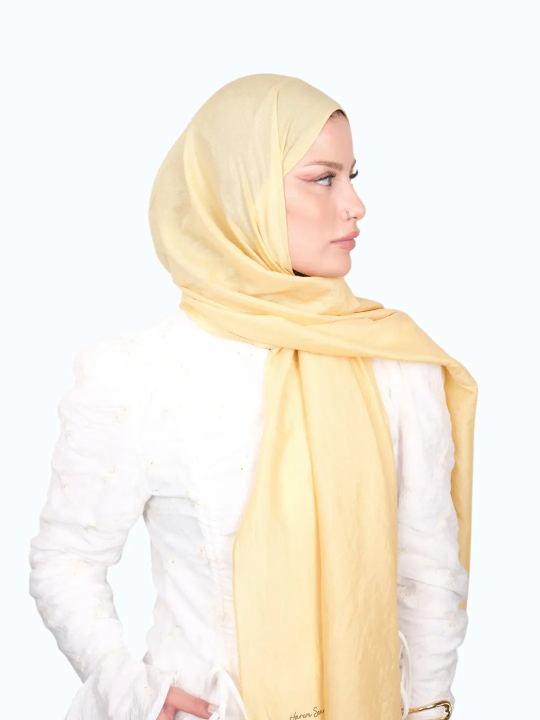 Harem Scarf Brisa Vual Şal Hardal Sarı