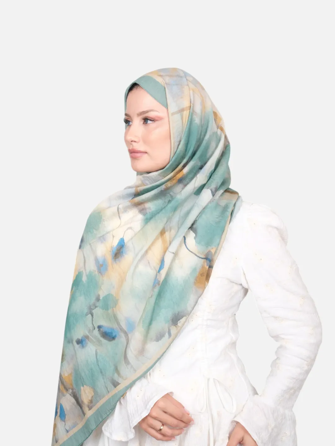 Harem Scarf Bianca Tencel Şal Mint