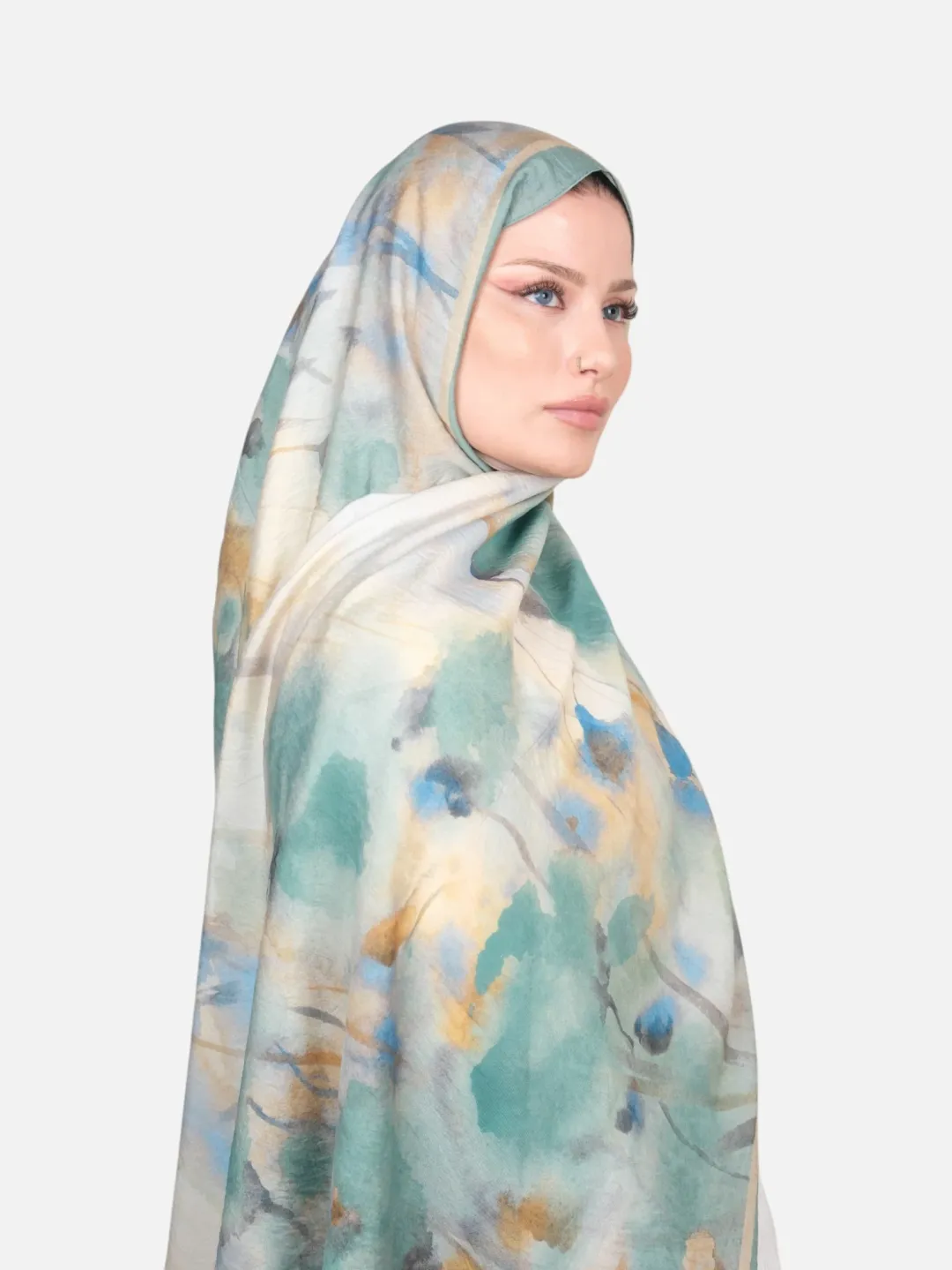 Harem Scarf Bianca Tencel Şal Mint