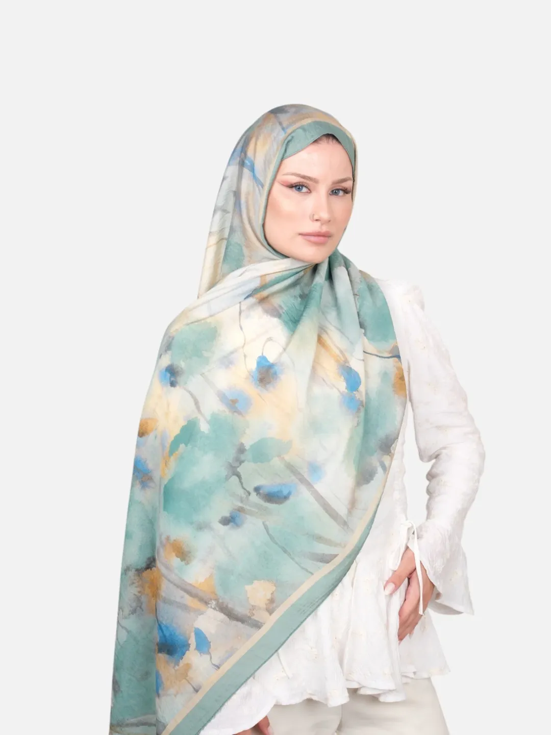 Harem Scarf Bianca Tencel Şal Mint