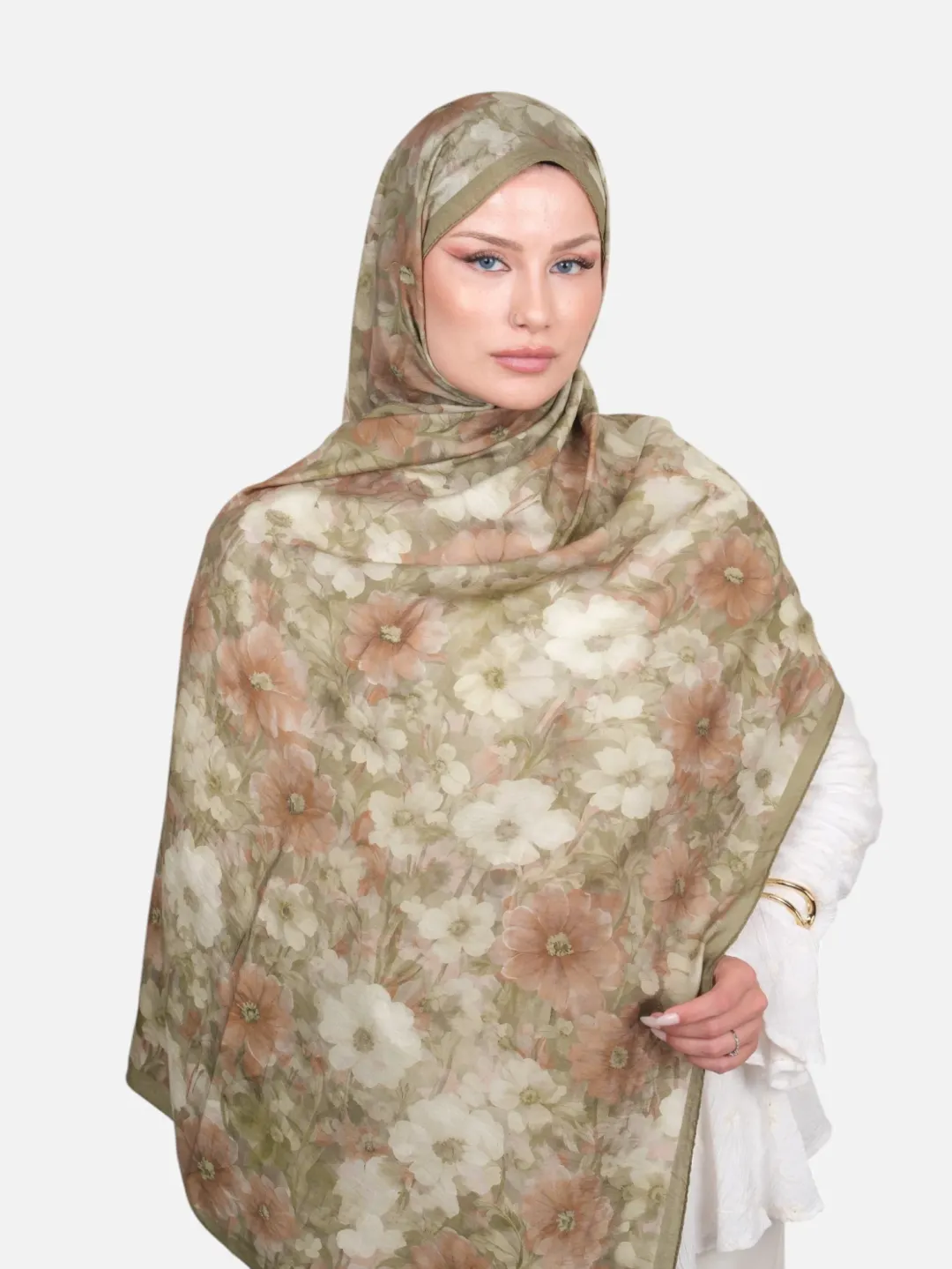 Harem Scarf Bianca Tencel Şal Yeşil