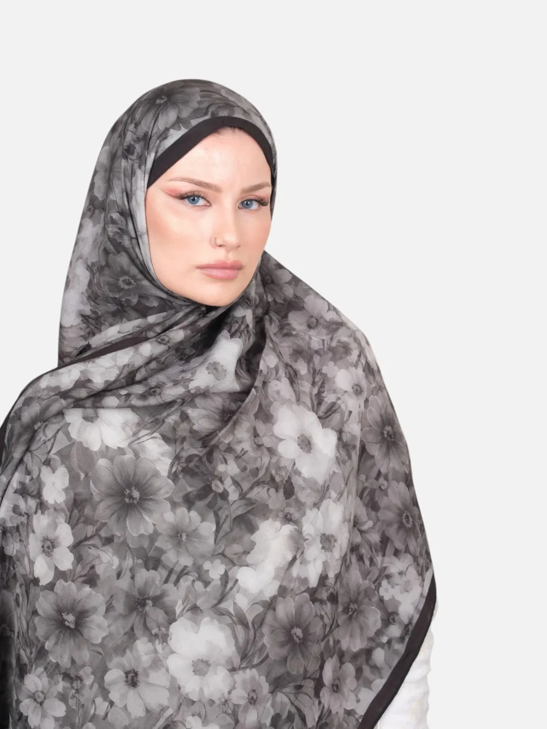 Harem Scarf Bianca Tencel Şal Antrasit