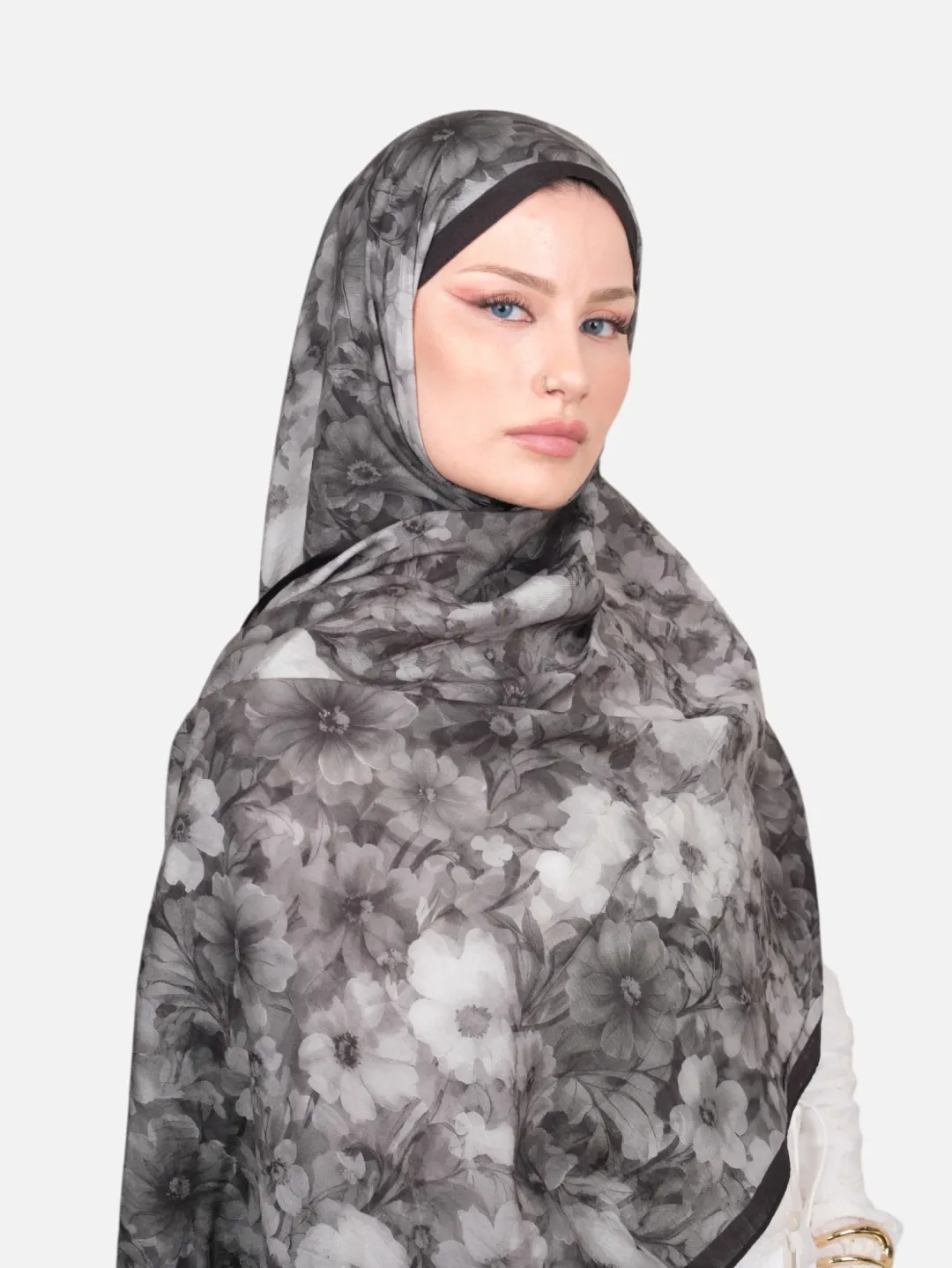 Harem Scarf Bianca Tencel Şal Antrasit