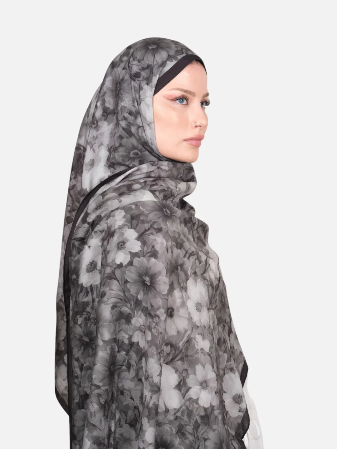 Harem Scarf Bianca Tencel Şal Antrasit