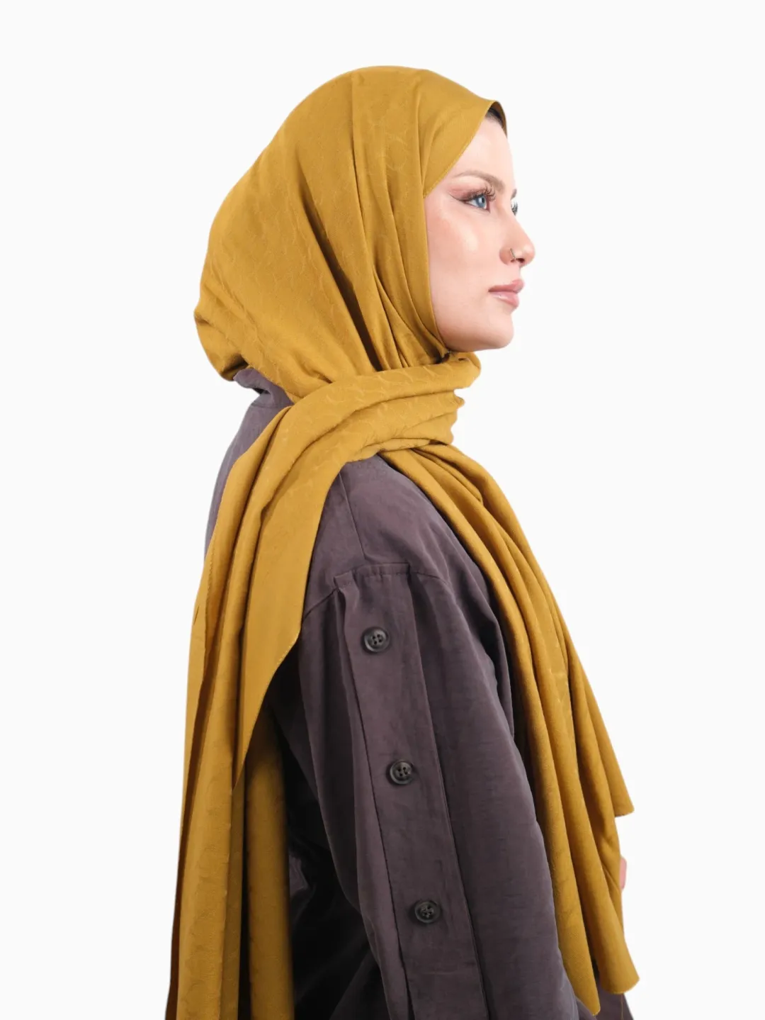 Armine Bambu Cotton Şal Hardal