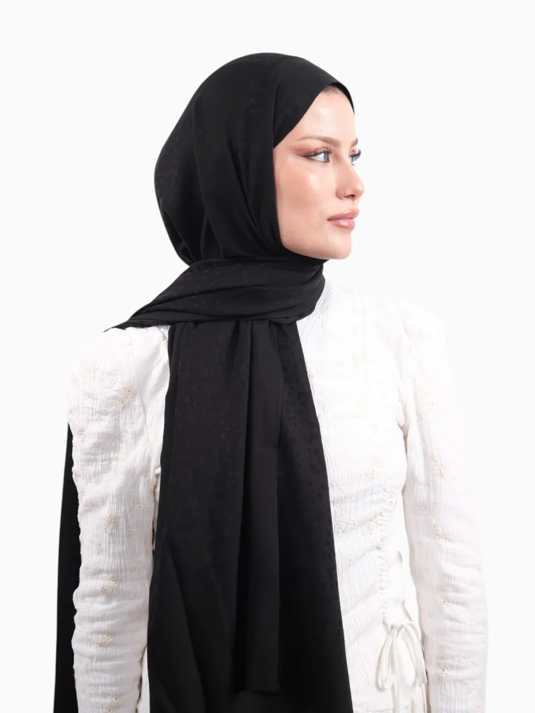 Armine Bambu Cotton Şal Siyah
