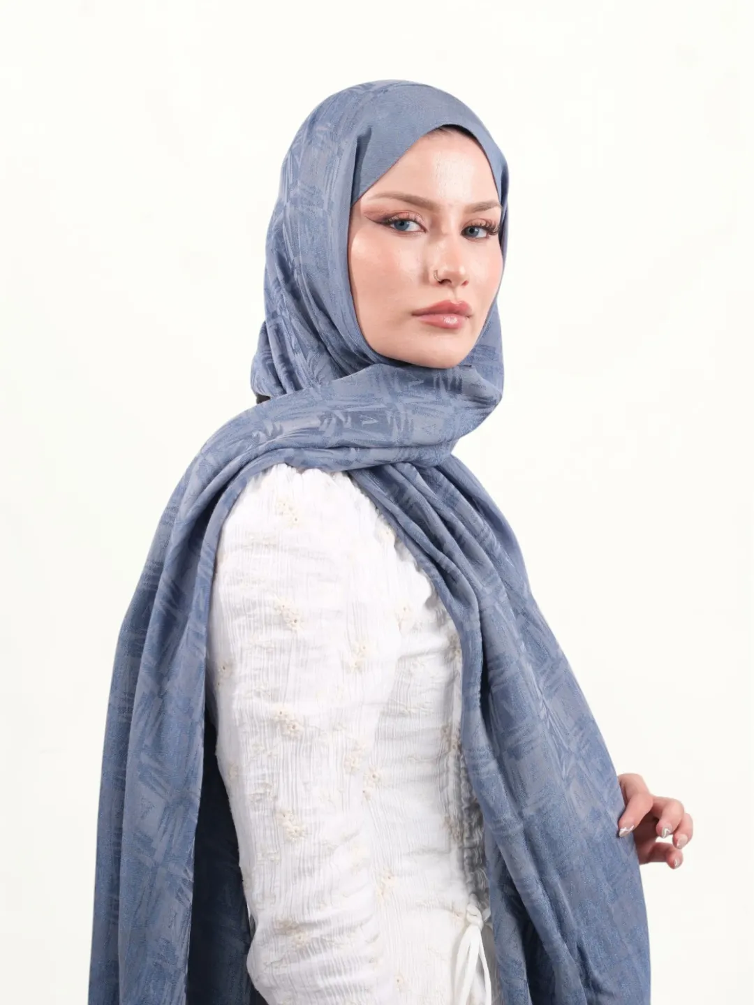 Armine Lyocell Şal Soft Mavi