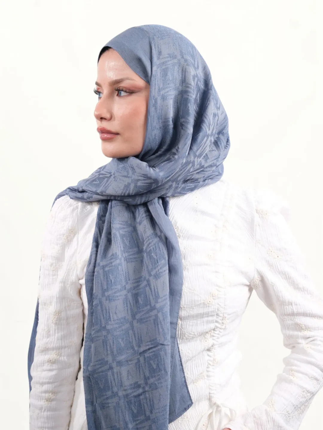 Armine Lyocell Şal Soft Mavi