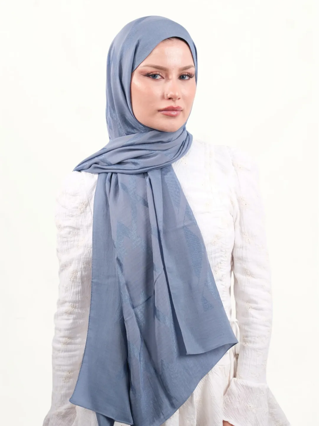 Armine Lyocell Şal Mavi-01