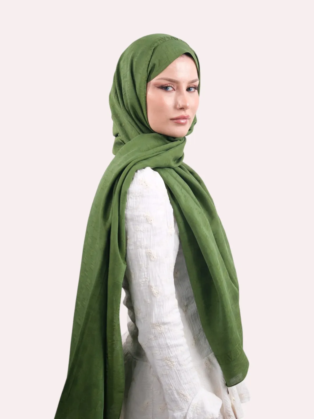 Armine Pamora Şal Yeşil