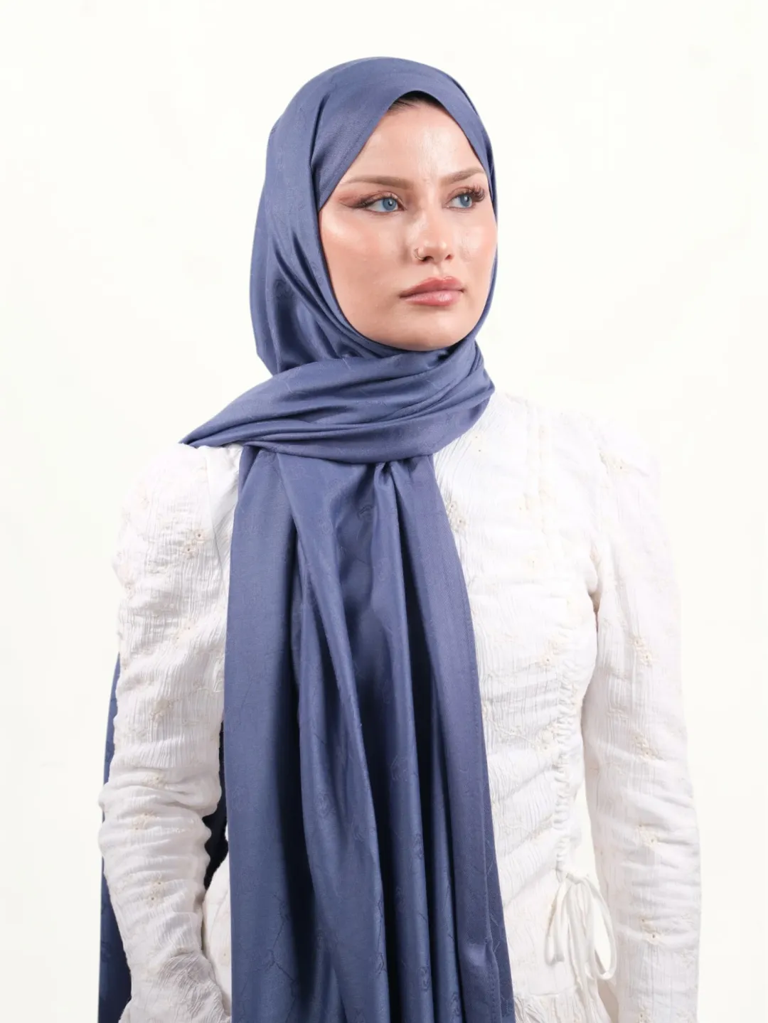 Armine Viskon Şal Soft Mavi