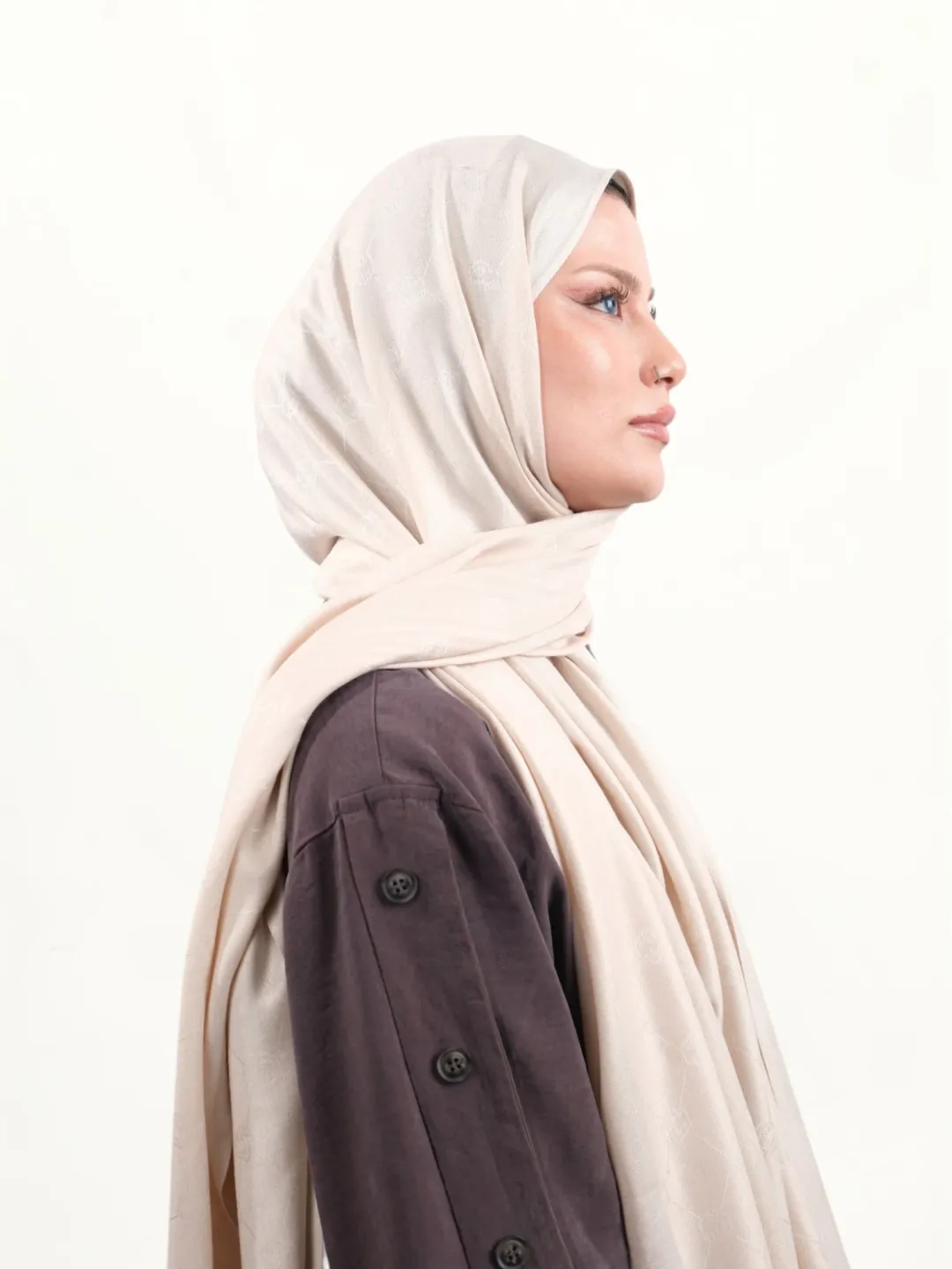 Armine Viskon Şal Ekru