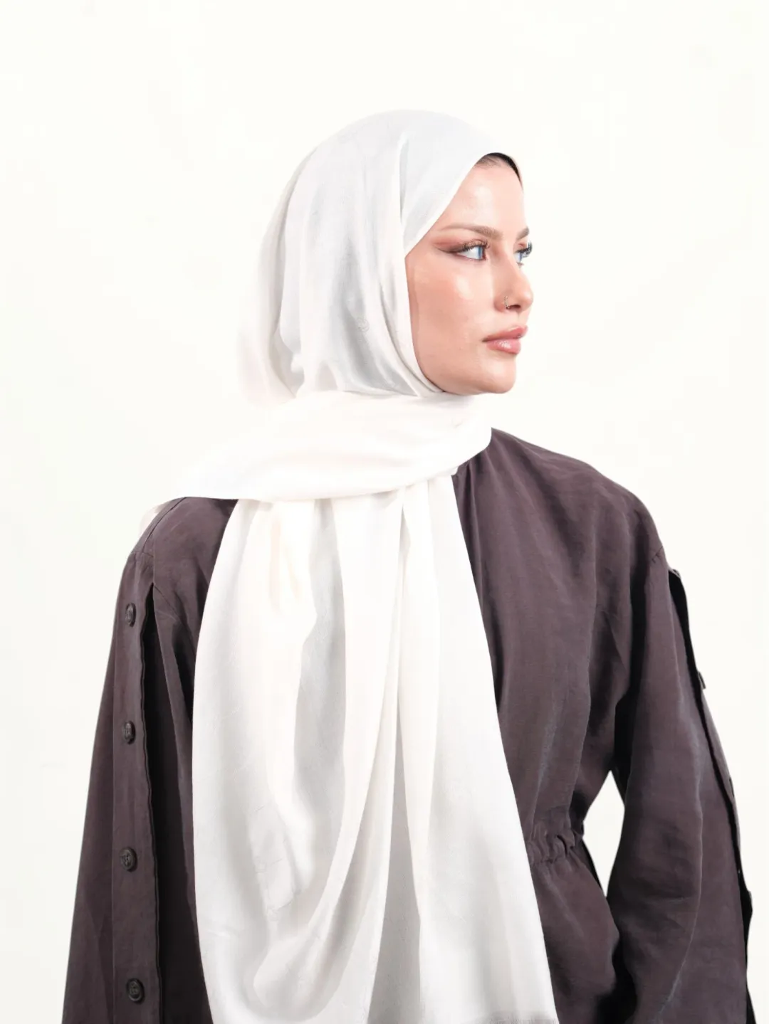 Armine Viskon Şal Bej-009