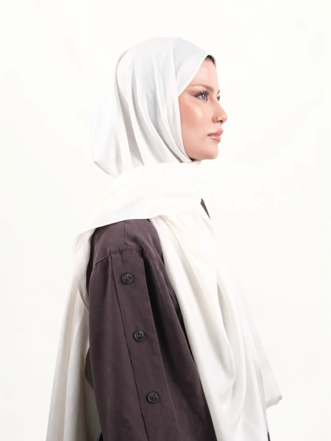 Armine Viskon Şal Bej-009