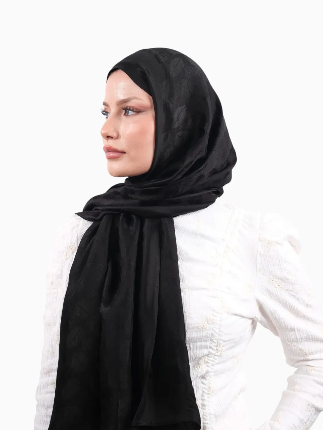 Armine Visse Şal Siyah-01