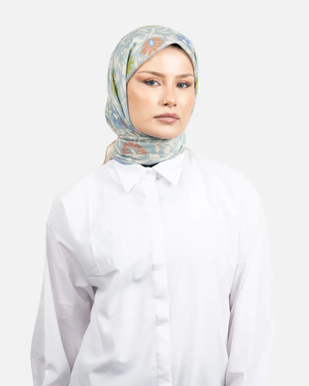 Belli Fresh Rozy Eşarp Mavi-24