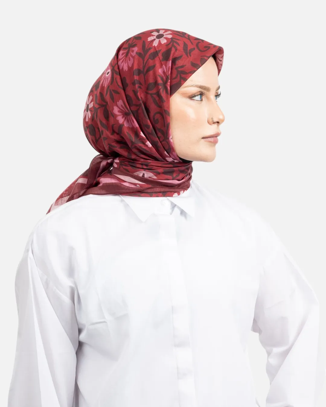 Belli Fresh Rozy Eşarp Kızılcık-01