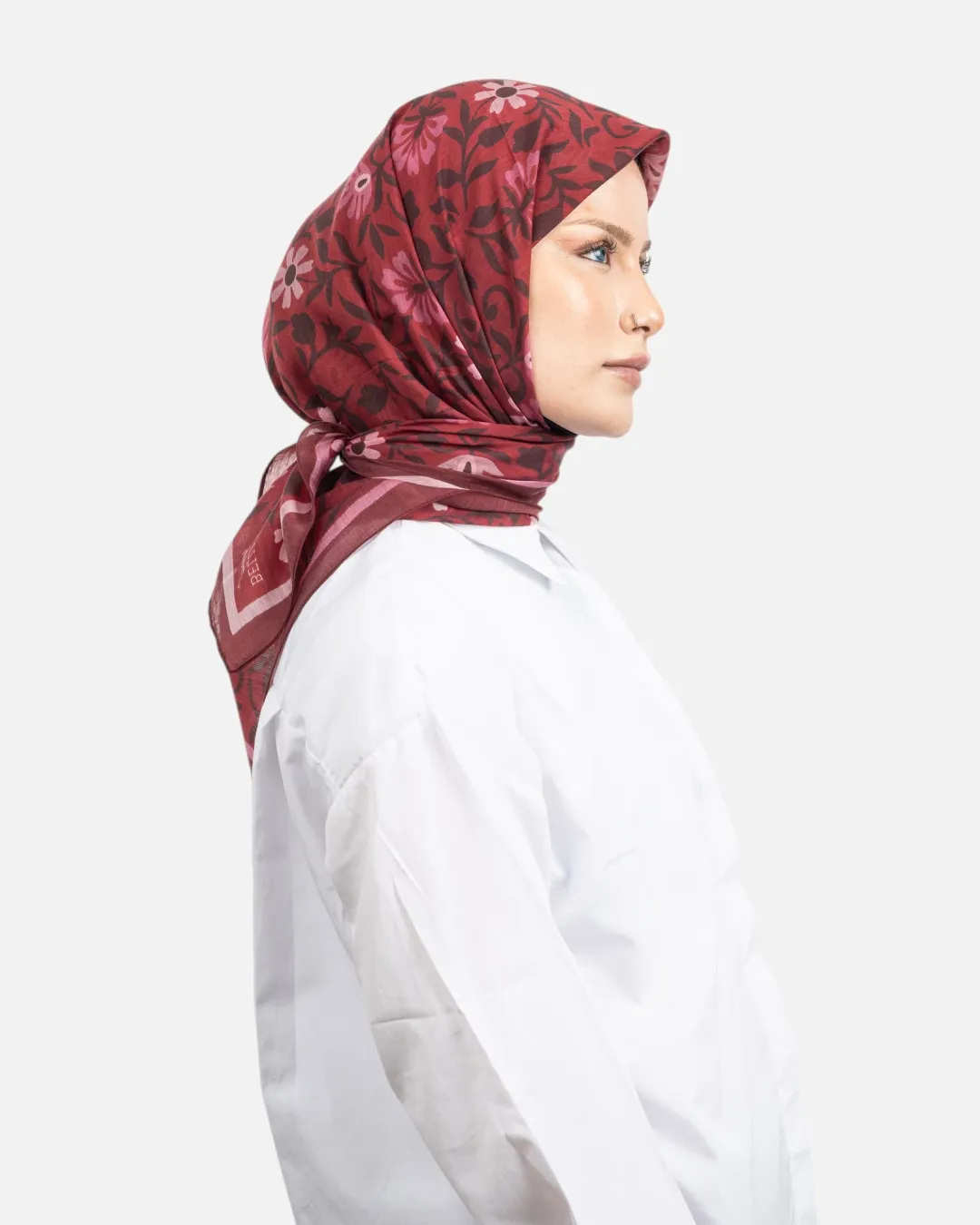 Belli Fresh Rozy Eşarp Kızılcık-01