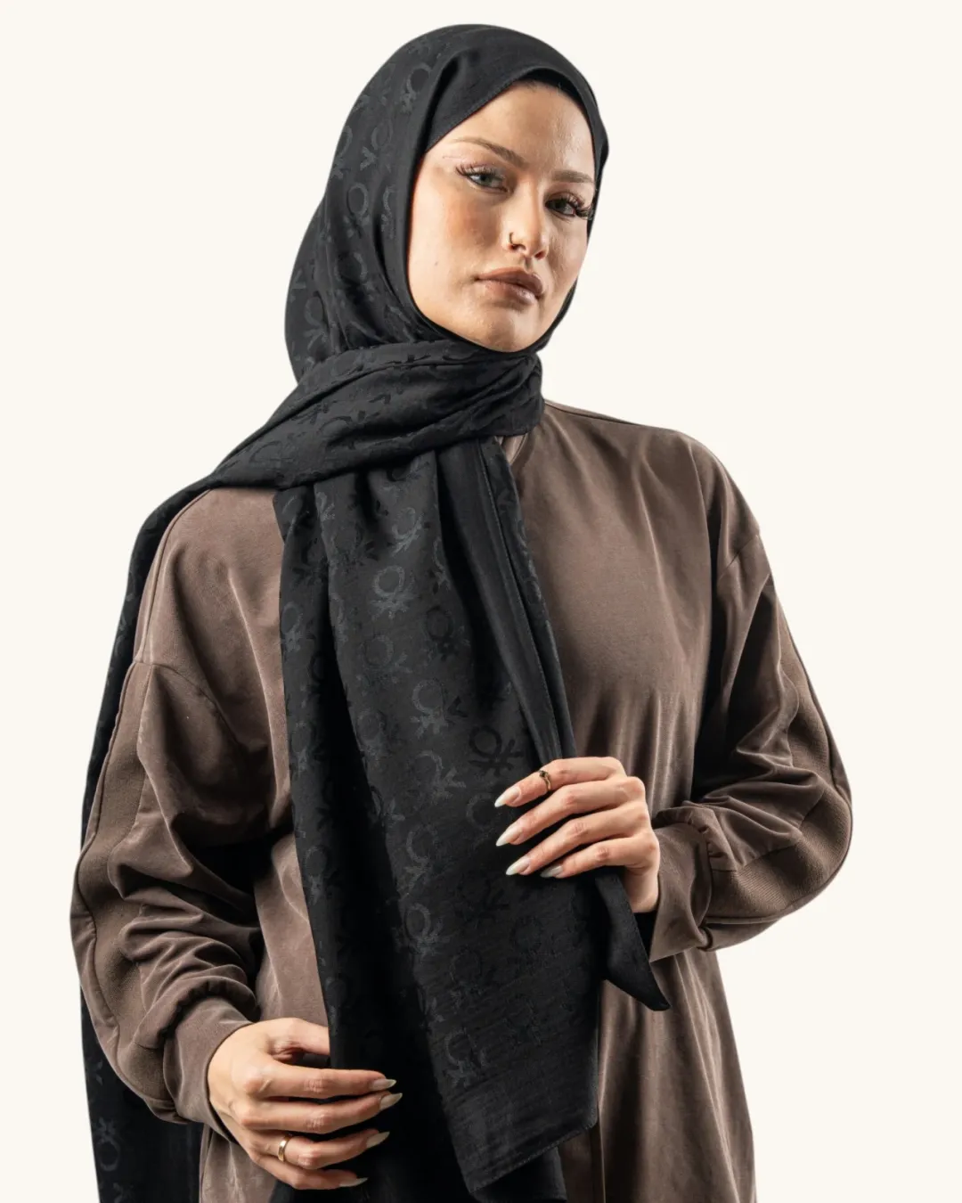 Benetton Lyocell Şal Roma Siyah