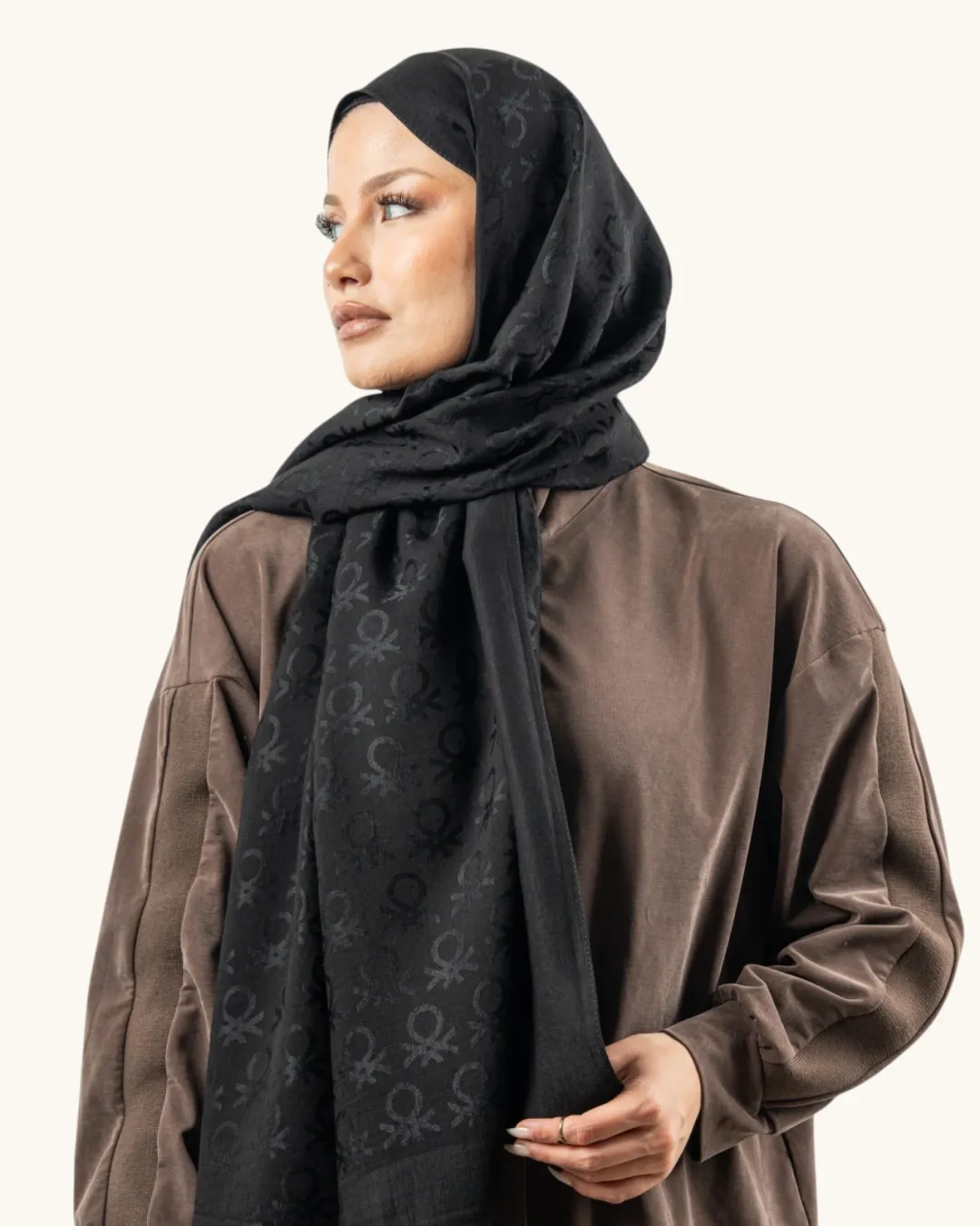 Benetton Lyocell Şal Roma Siyah