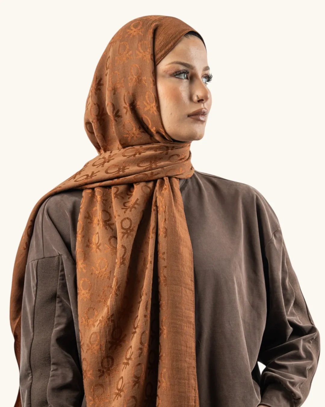 Benetton Lyocell Şal Roma Taba