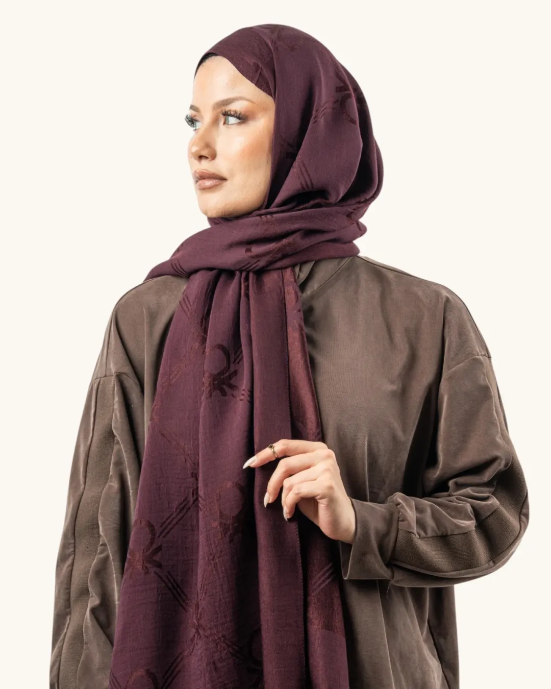 Benetton Lyocell Şal Milano Kızılcık
