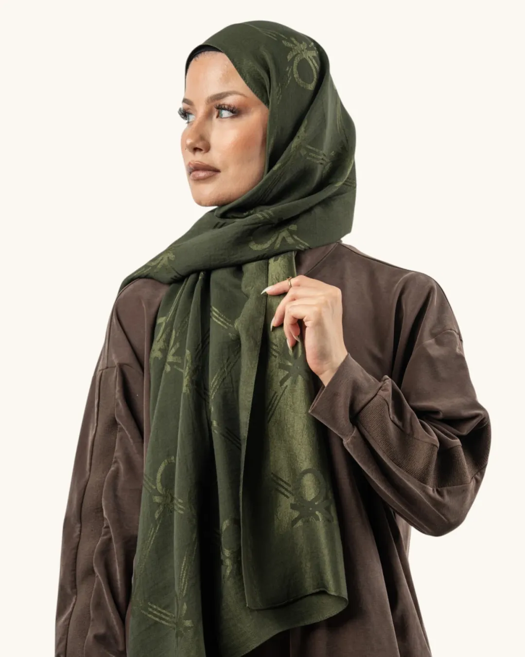 Benetton Lyocell Şal Milano Haki