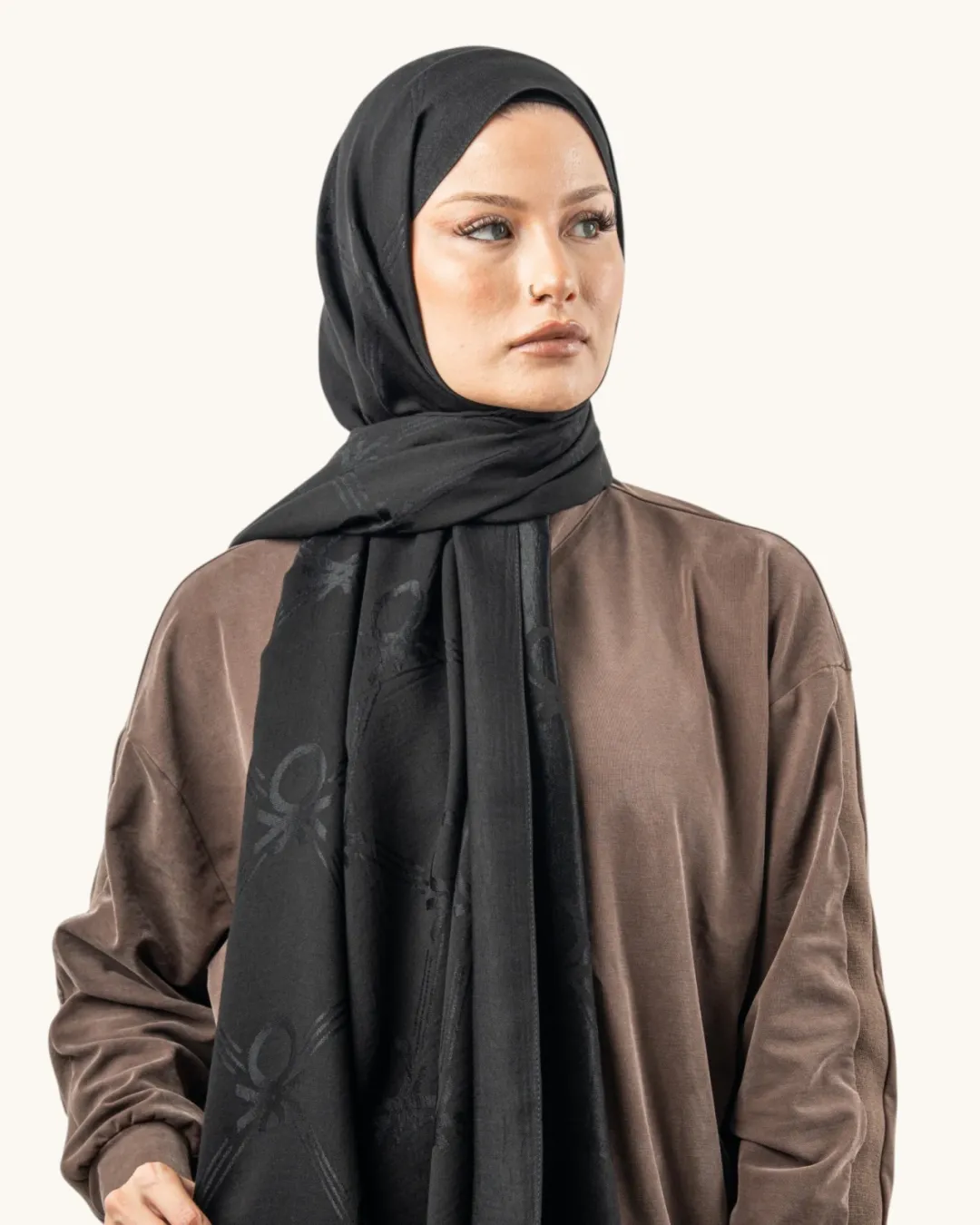 Benetton Lyocell Şal Milano Siyah