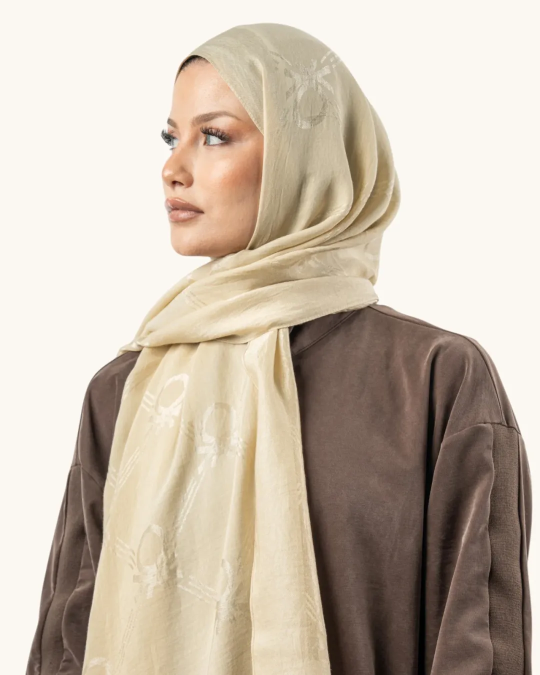 Benetton Lyocell Şal Milano Krem