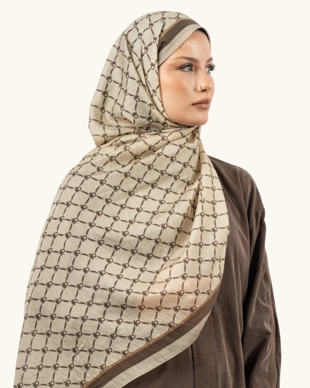 Benetton Fiore Şal Ekru