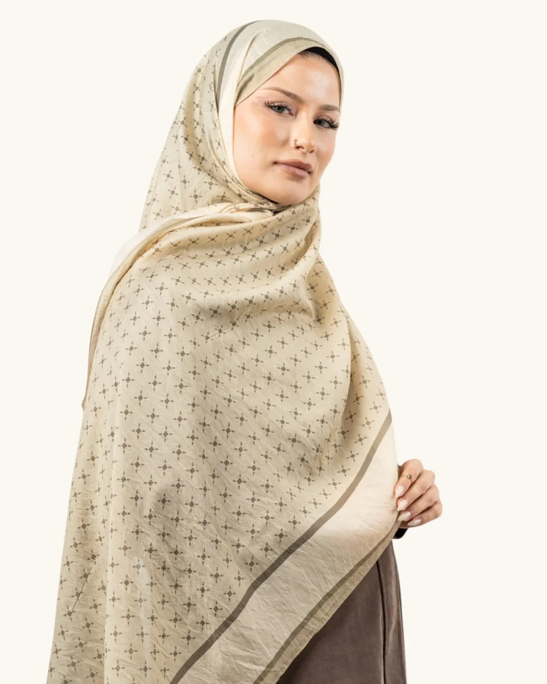 Benetton Fiore Lüx Şal Bej