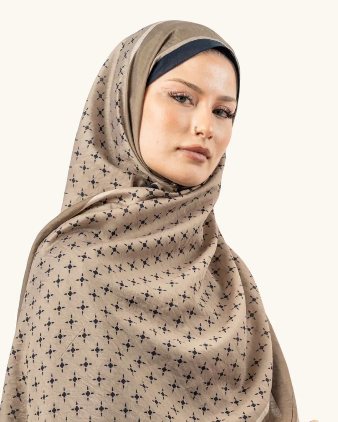 Benetton Fiore Şal Vizon Kahve