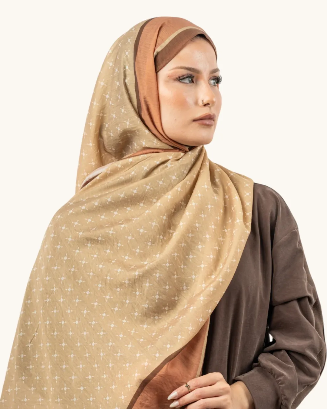 Benetton Fiore Şal Karamel