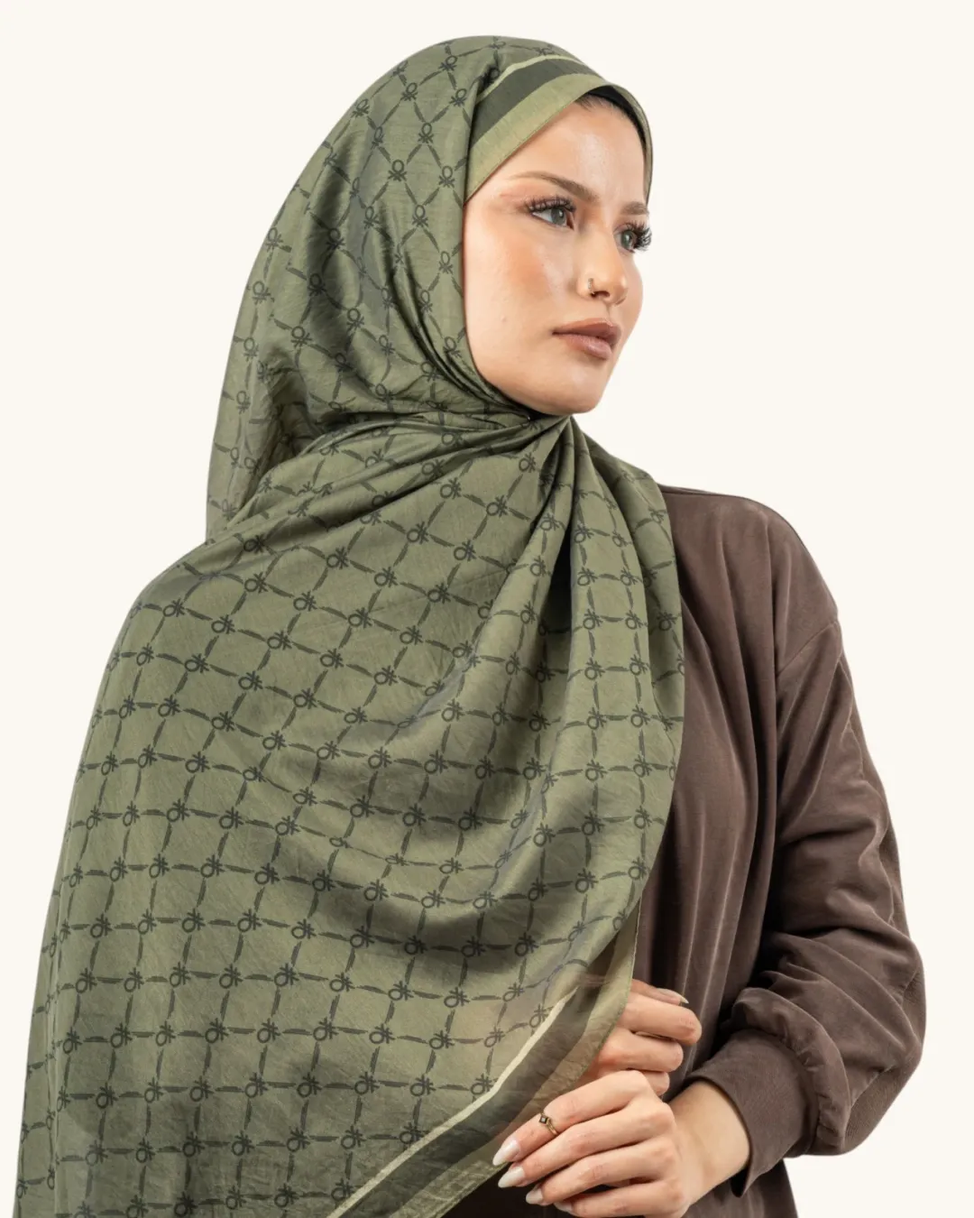 Benetton Fiore Şal Zeytin