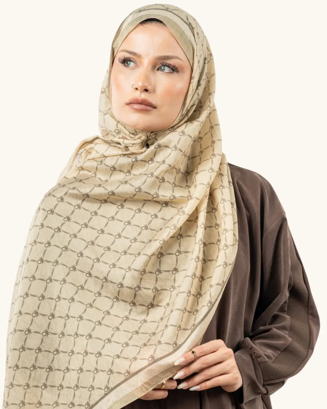 Benetton Fiore Şal 03 Krem