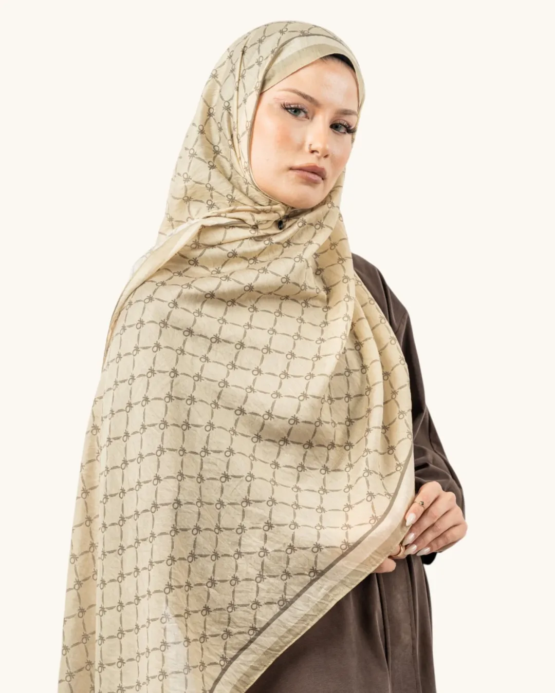 Benetton Fiore Şal 03 Krem