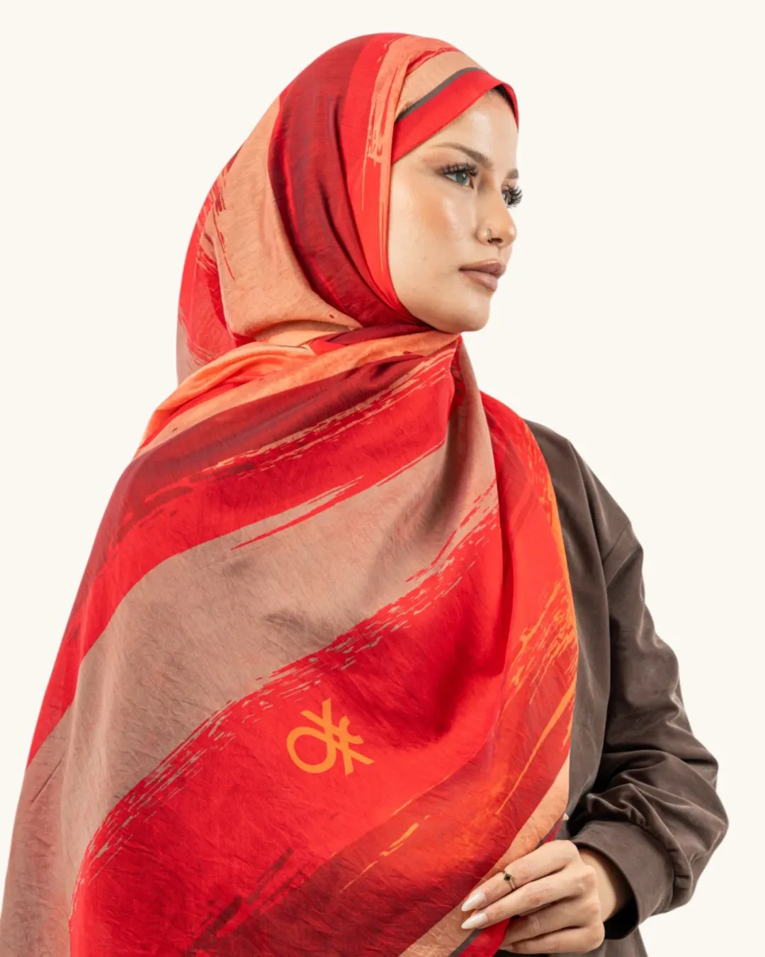 Benetton Fiore Şal Kırmızı